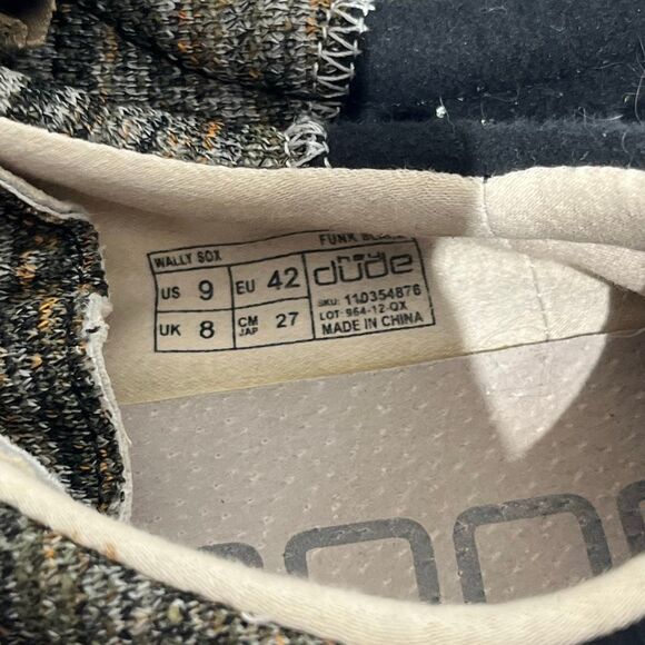 Hey Dude Men's Black Wally Sox Funk Mesh Low Top Casual Shoes Size 9 - Picture 6 of 9